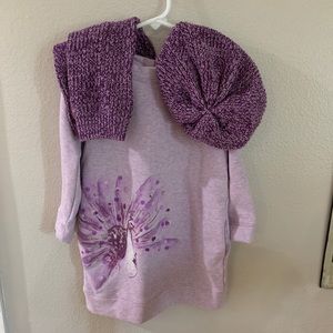 Gymboree Purple Peacock Dress w/ Accessories